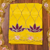 Crepe Yellow Unstitched Suit